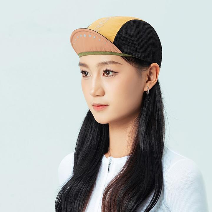 Actual product image Rockbros Cycling Cap with Visor, Helmet Cover - Yellow (56, 57, 58, 59, 60)