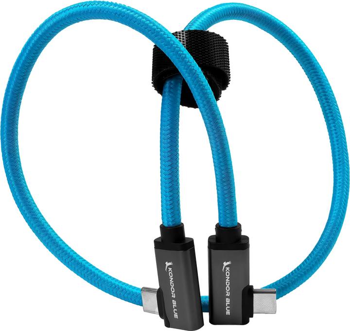 Actual product image Kondor Blue USB C to USB C Cable for SSD Recording & Charging - 8K Data and Power Delivery (Dual Rig (USB 3.1)