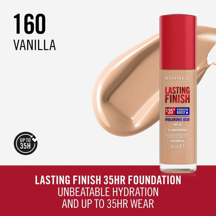 Actual product image Rimmel London Lasting Finish 35H (160 Vanilla)