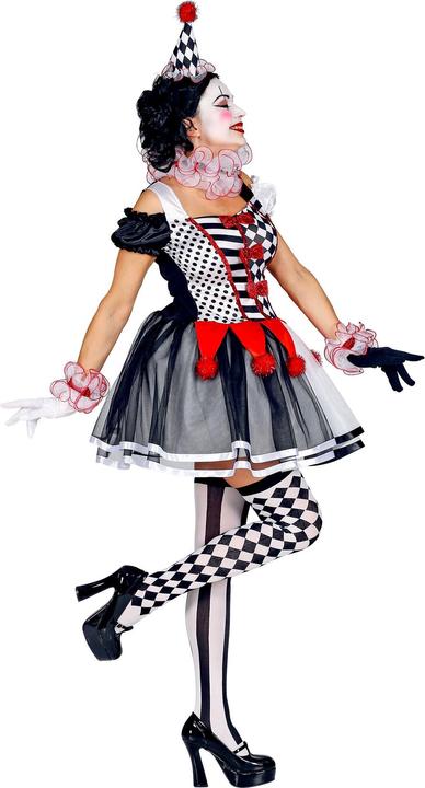 Produktbild Widmann MISS HARLEKIN (Kleid, Clownkragen, Manschetten, Minihut), L (L)