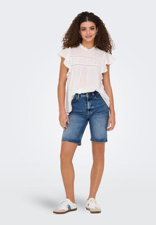 Immagine prodotto Only Normal geschnitten Hohe Taille 5-Pocket-Shorts Jeans-Shorts (XL)
