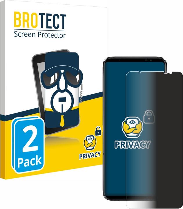 Actual product image BROTECT Anti-spy privacy film Blue light protection film (2 Piece, Asus ROG Phone 6 Pro)