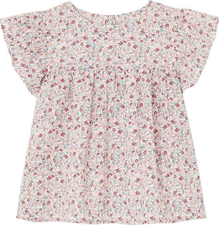 Actual product image Vertbaudet Girls' set: floral blouse & muslin shorts (158)