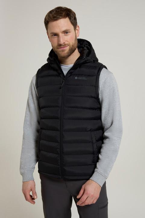 Actual product image Mountain Warehouse Mens Seasons Hooded Padded Gilet (L)