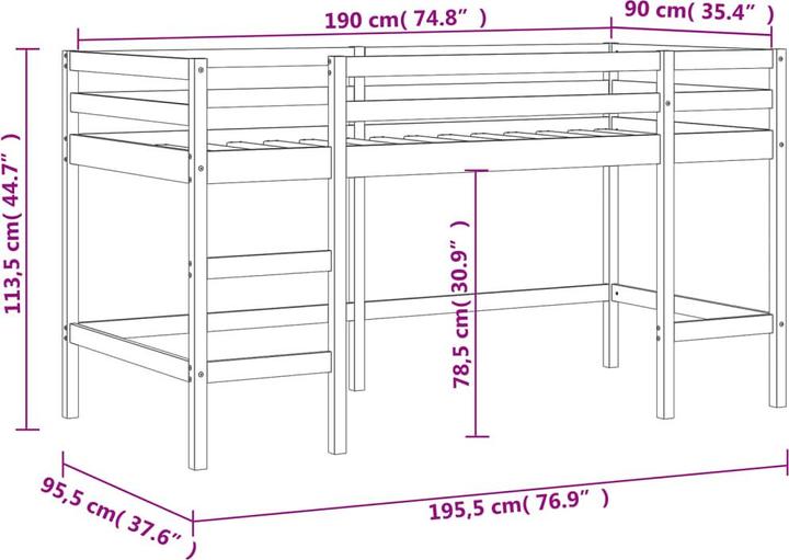 Image du produit VidaXL Idette (90 x 190 cm)