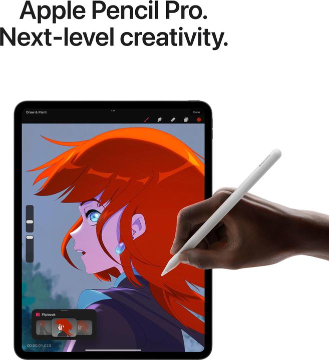 Immagine prodotto Apple iPad Pro 2024 11 Nanotexturglass (M4) (5G, 11", 1000 GB, Argento)