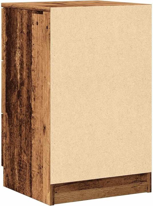 Actual product image VidaXL Bedside cabinet in reclaimed wood look 40x36x65 cm wood-based material (40 x 36 x 65 cm)