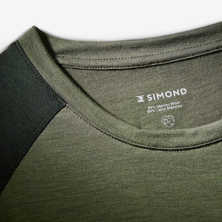 Image du produit Forclaz T-shirt manches courtes en laine mérinos homme, Merino Resist kaki (S)