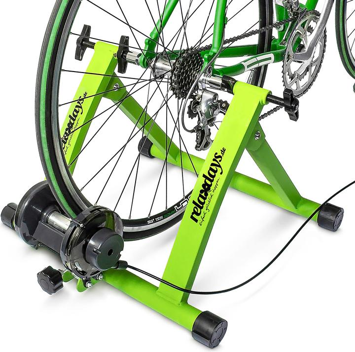 Relaxdays Allenatore a rulli per biciclette