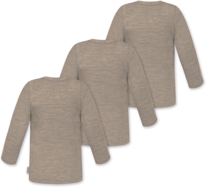 Actual product image Normani 3-pack baby merino longsleeve "Taupo" - 9467 (62)