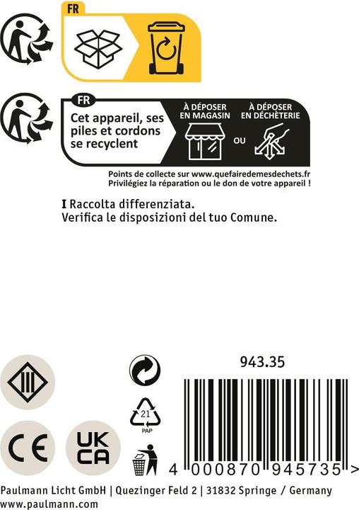 Produktbild Paulmann Solar Wandleuchte Ronas (310 lm, IP44)