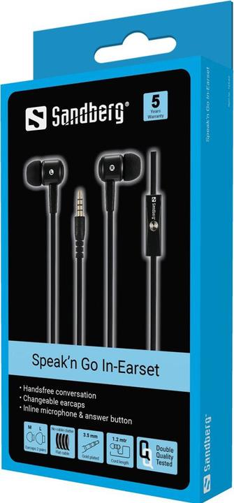 Produktbild Sandberg Speak n Go In-Earset (Kabelgebunden)