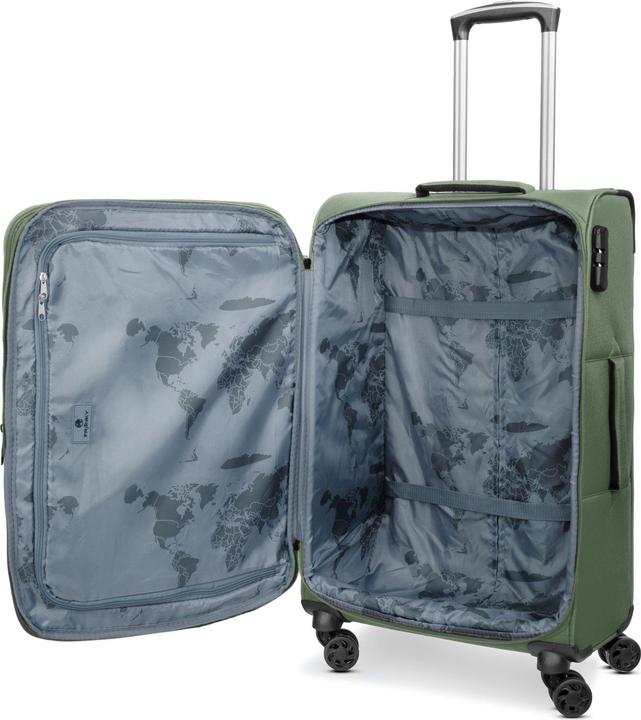 Image du produit Franky Melbourne 3.0 Set de valises à 4 roulettes 3pcs avec soufflet extensible (180 l, XL (à partir de 115l))