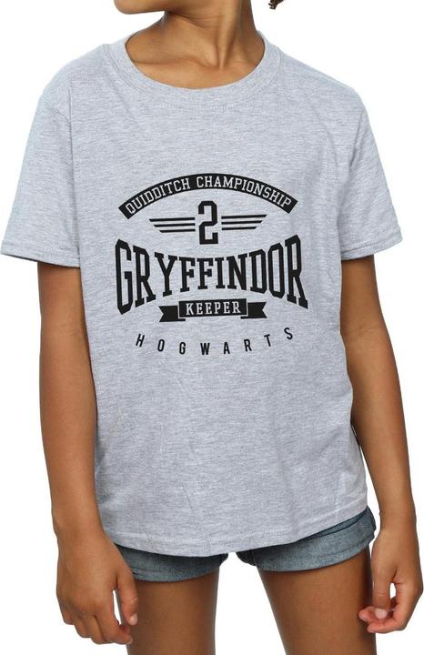 Actual product image Girls Gryffindor Keeper Cotton T-Shirt (116)