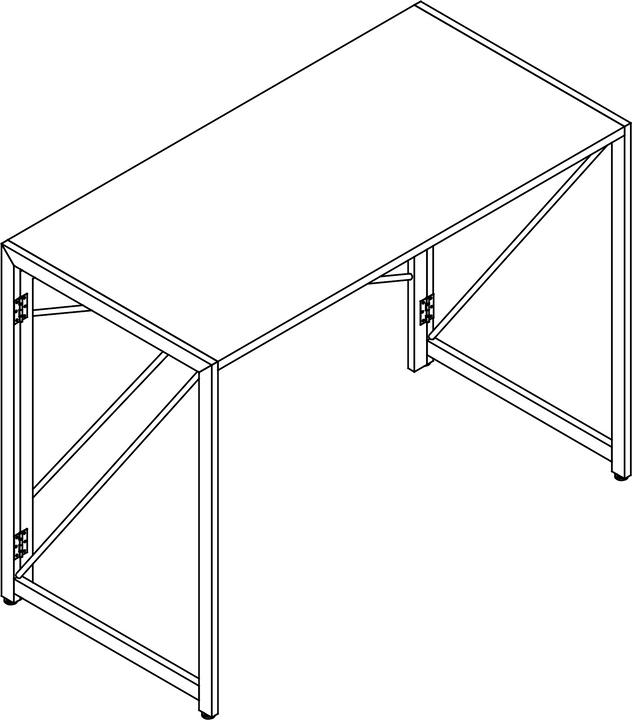 Produktbild tenzo Schreibtisch klappbar (100 x 50 x 74 cm)