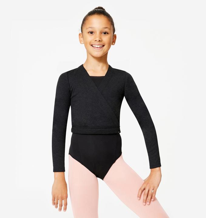 Starever Wickeljacke Mädchen Ballett - schwarz