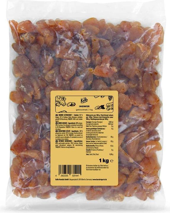 Immagine prodotto KoRo Pezzi di zenzero essiccato, zuccherato e non solforato (1000 g)