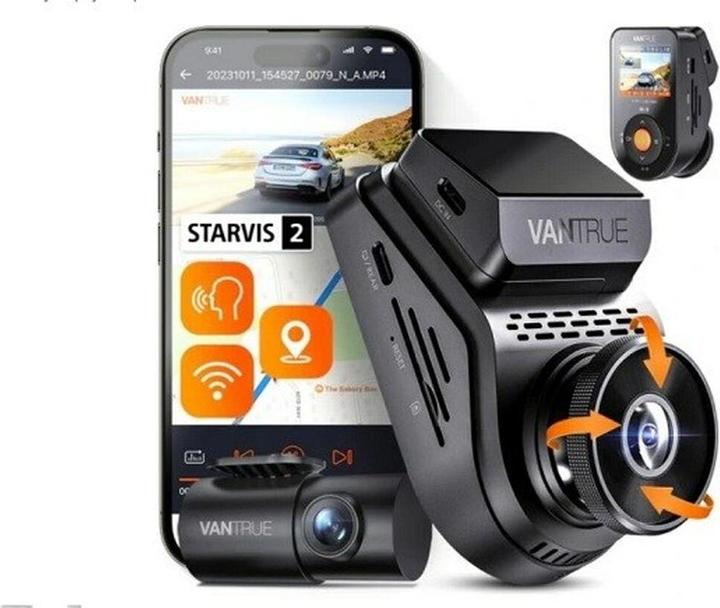 Vantrue Wideorejestrator S1 PRO Sonnet (Eingebautes Display, WLAN, Eingebautes Mikrofon)