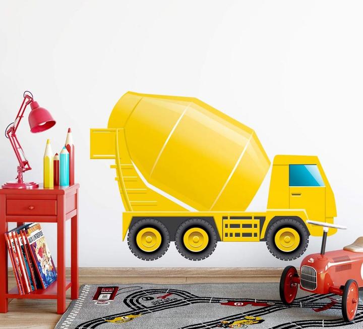 Produktbild Trenddeko Baufahrzeug Betonmischer (130 x 89 cm)