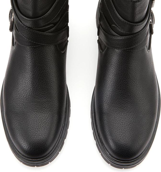 Produktbild La Redoute Collections Bikerstiefel mit flachem Absatz (37)