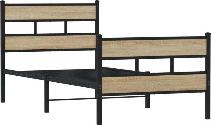 Actual product image VidaXL Metal bed Bed bed frame slatted frame double bed without mattress 160x200cm (160 x 200 cm)
