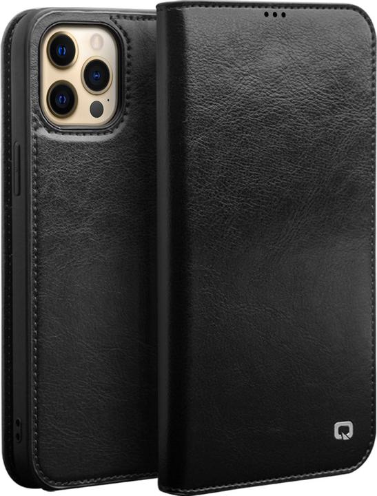 Actual product image QiAlino Fourre Flip cuir véritable (Apple iPhone 15 Pro Max)