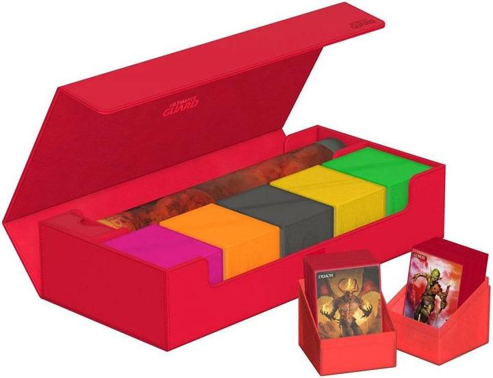Image du produit Ultimate Guard Boîte à cartes XenoSkin Superhive 550+ rouge