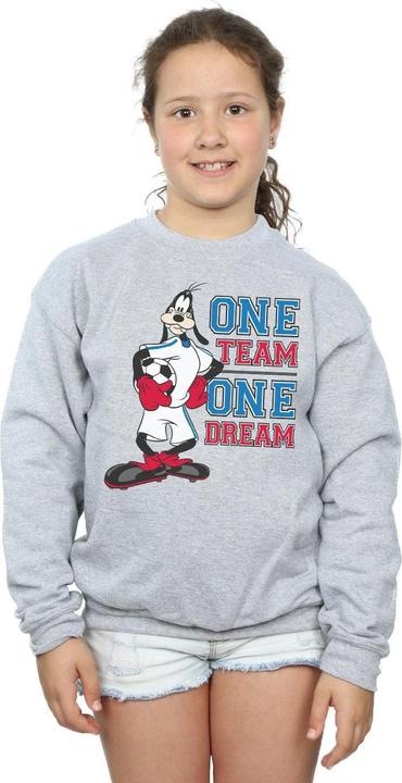 Actual product image Disney Girls Goofy One Team One Dream Sweatshirt (116)