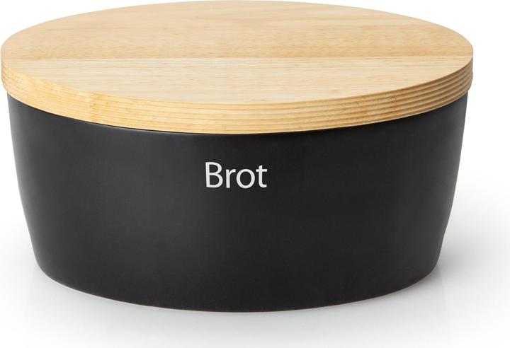 Immagine prodotto Continenta Breadpot in ceramica ovale, nero, 27x20xH13,5cm