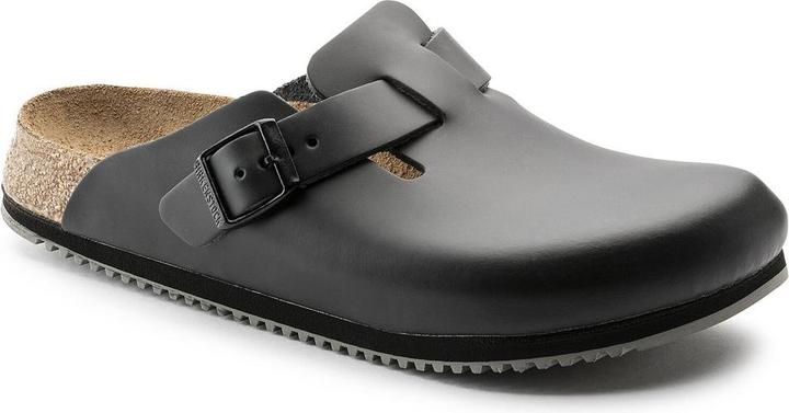 Birkenstock Boston Super Grip Cuir Naturel Normal