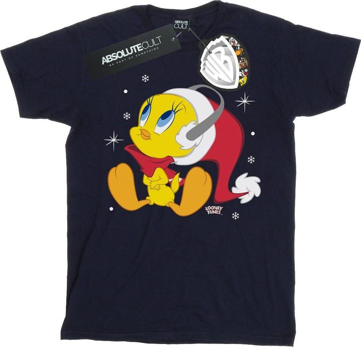 Actual product image Looney Tunes Mens Christmas Tweety T-Shirt (XL)