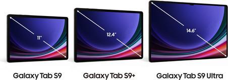 Actual product image Samsung Galaxy Tab S9 WiFi (WLAN only, 11", 256 GB, Graphite grey)