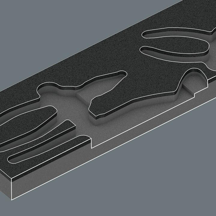 Produktbild Wera 9780 Schaumstoffeinlage KNIPEX Zangen Set 1 (405 mm)