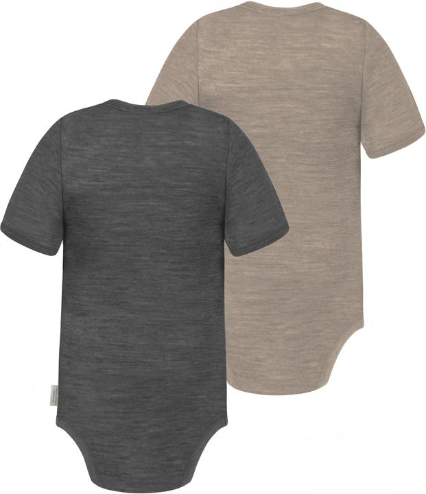 Image du produit Normani Lot de 2 body bébé mérinos manches courtes "Tauranga" - 9293 (56)