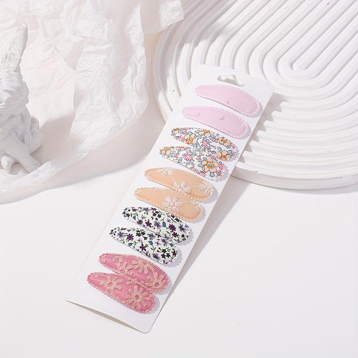 Immagine prodotto Activity Board 10 Stück Baby gestreifte karierte florale Haarspangen, dekorativer Haarschmuck (10 pz.)