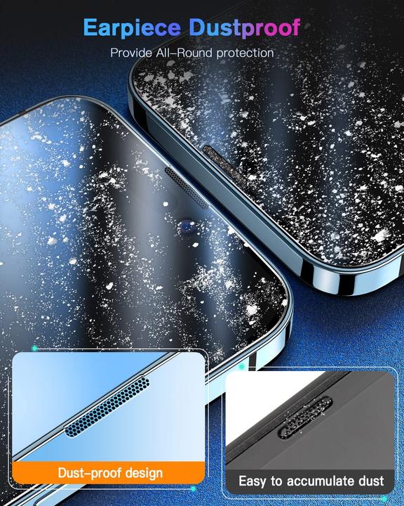 Produktbild PhoneLook Vollständig schützendes Glas mit automatischem Montagesystem gegen Blasen und Staub 3D (1 Stück, Apple iPhone 15 Pro Max)