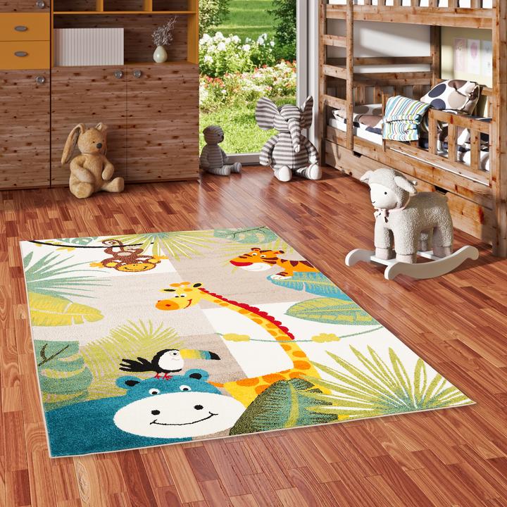 Immagine prodotto Pergamon Kinder Teppich Softstar Kids Tierwelt (120 x 170 cm)