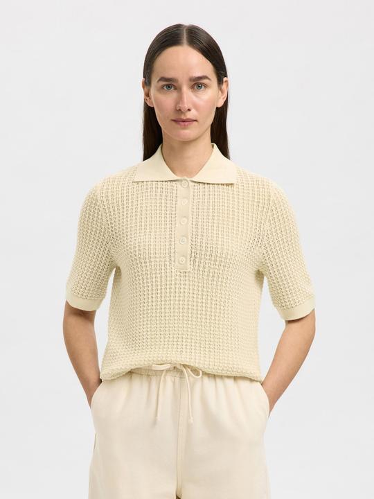 Produktbild Selected Femme Baumwoll Polohemd aus Strick (XL)