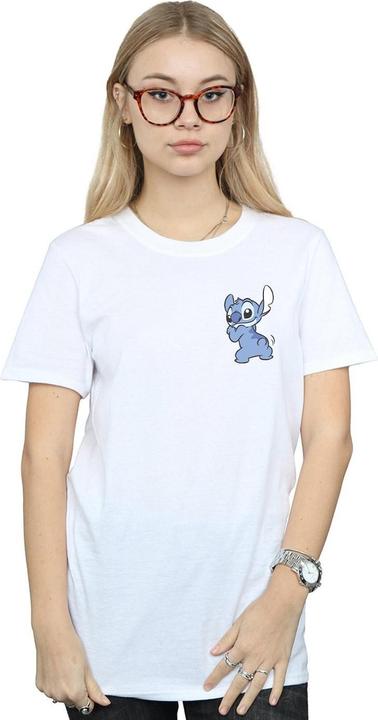 Immagine prodotto Disney Lilo And Stitch Stitch Backside Breast Print Maglietta Ampia Donna (L)