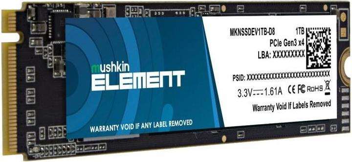 Actual product image Mushkin SSD Element M.2 1TB PCIe Gen3x4 NVME (1000 GB, M.2 2280)