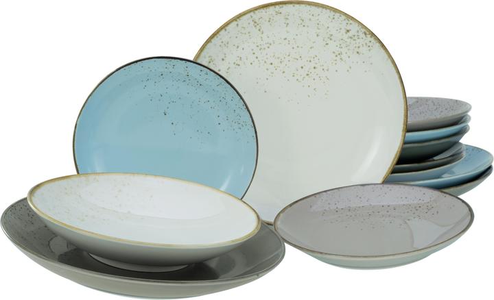 Stone grey, Light blue, Cream