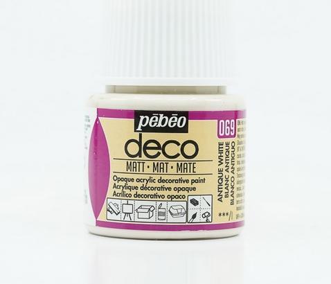 Produktbild Pebeo Deco Matte Acrylfarben (antikweiss, 45 ml)