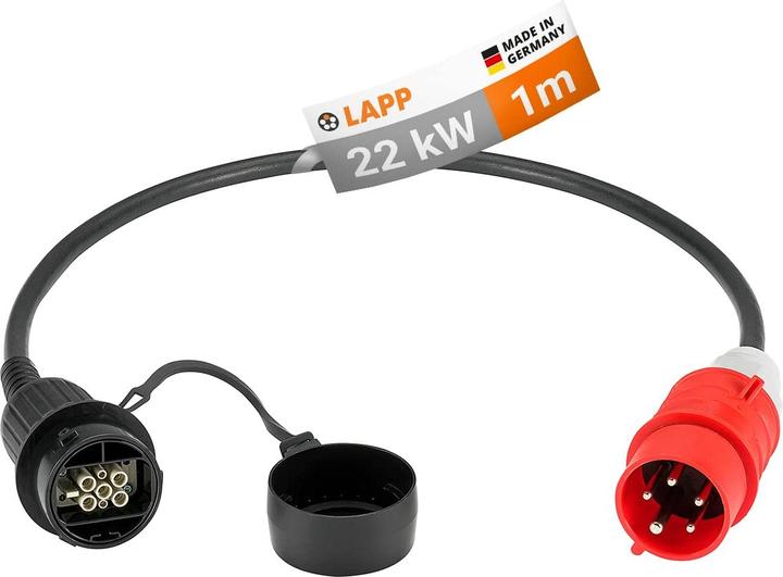 Produktbild Lapp Mobility CEE-Ladeadapter Universal (CEE 32, 22 kW, 32 A, 0.96 m)