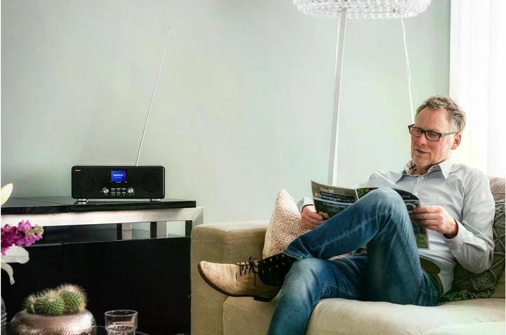 Image du produit Lenco DIR-260BK (FM, DAB+ DAB, Webradio, VHF, WiFi, Bluetooth)
