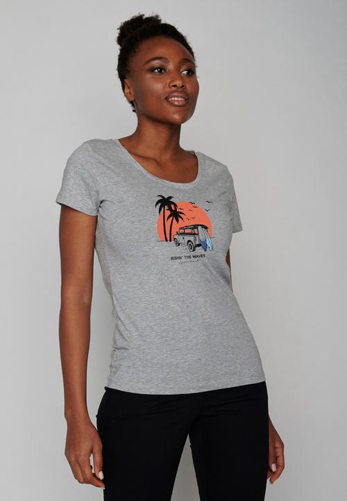 Actual product image Greenbomb Women's Nature Beach Trip Loves T-Shirt (XS)
