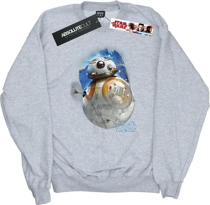 Actual product image Star Wars Mens The Last Jedi BB-8 Brushed Sweatshirt (S)