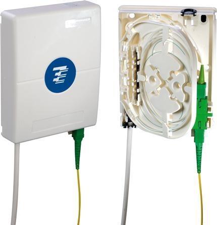 Actual product image TE Connectivity Hftp Vaegboks Hvid for 2xsc Simplex