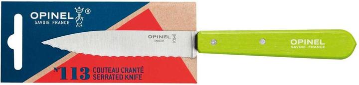 Produktbild Opinel 001920 Küchenmesser No. 113 hellgrüner Buchenholzgriff (9.40 cm)