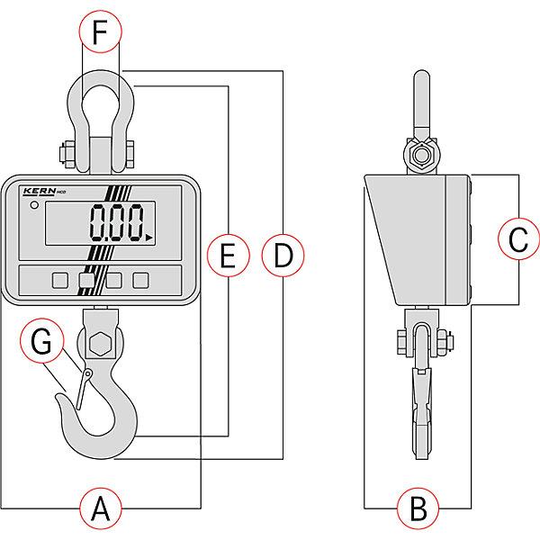 Actual product image Kern Suspension scale