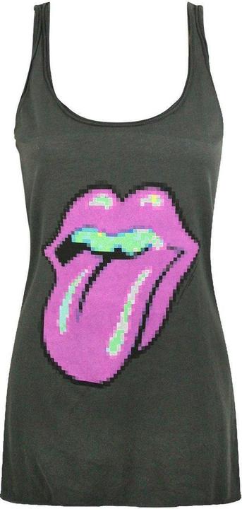Actual product image Amplified Womens/Ladies Pixel Lick The Rolling Stones Tank Top (XS)